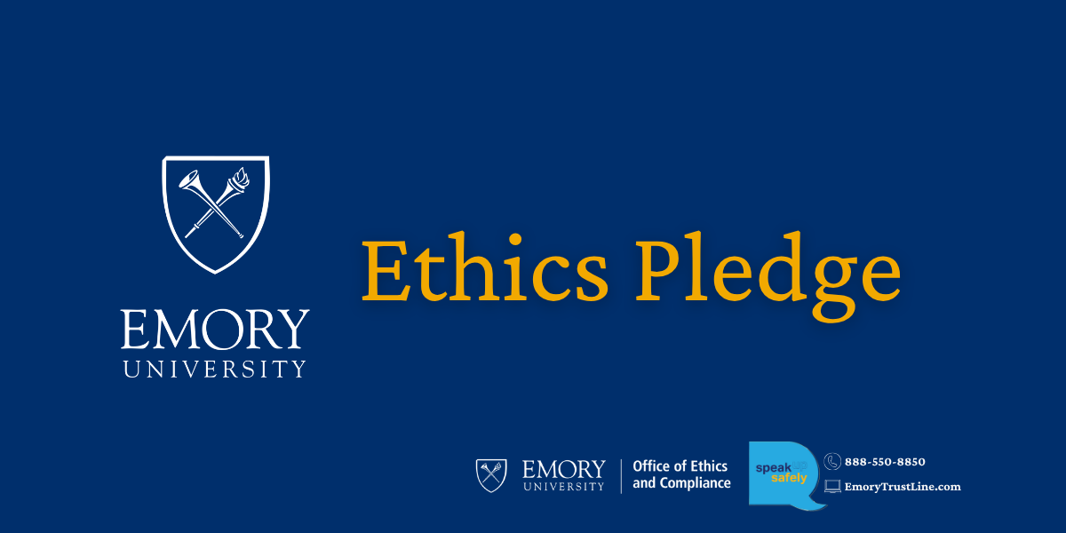 poster image for ethics pledge